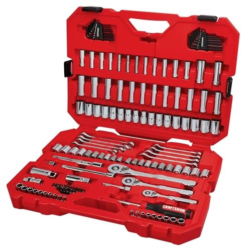 CRAFTSMAN Mechanic Tool Set 135 Pcs, 1/4, 1/2 and 3/8...