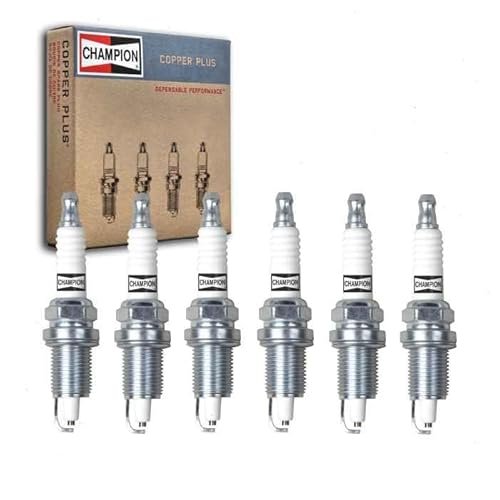 6 pc Champion Copper Plus Spark Plugs compatible with...