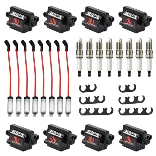 Pindex 8 Pack UF271 Square Type Ignition Coils with Spark...