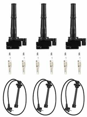 3PCS Ignition Coil Pack & 6 Spark Plug + 3...