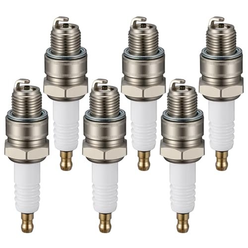 SYKRSS BR8HS-10 Spark Plugs 6 Pack - Compatible with...