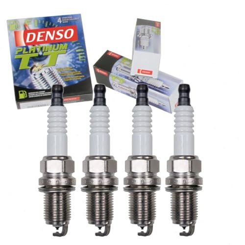 4 pc DENSO Platinum TT Spark Plugs compatible with Honda...