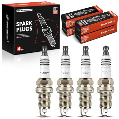 A-Premium Iridium Platinum Spark Plugs Compatible with...