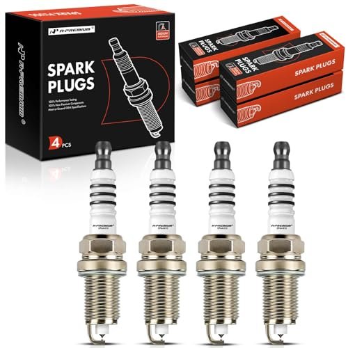 A-Premium Iridium Platinum Spark Plugs (Pack of 4)...