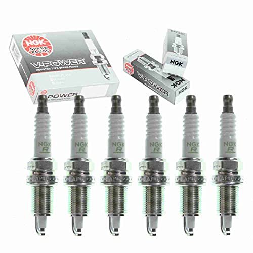 6 pc NGK V-Power Spark Plugs compatible with Jeep...
