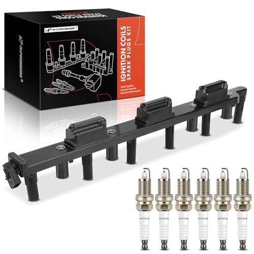 A-Premium 1x Ignition Coil Pack and 6x Iridium Spark...