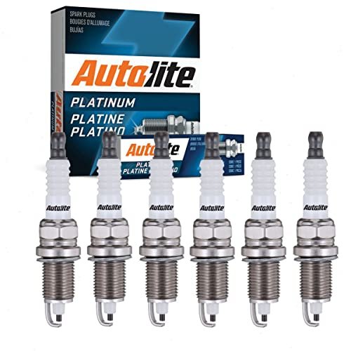 6 pc Autolite Platinum Spark Plugs compatible with Jeep...