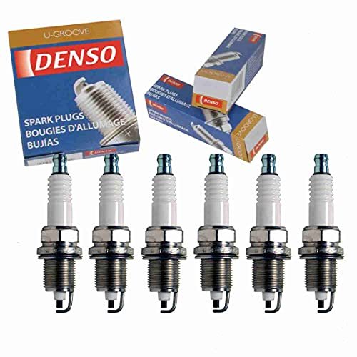 6 pc DENSO Standard U-Groove Spark Plugs compatible with...