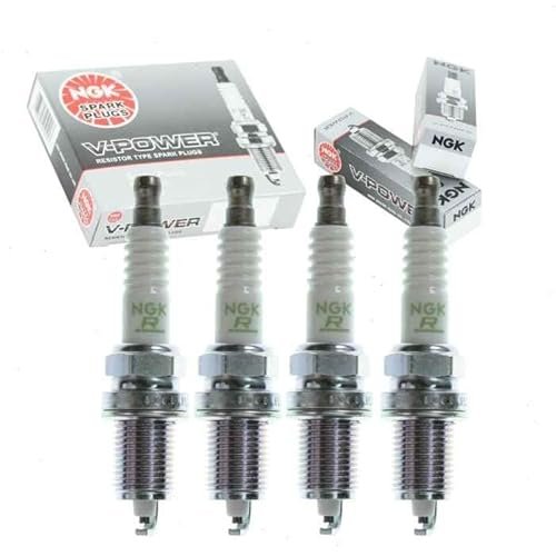 4 pc NGK V-Power Spark Plugs compatible with Honda Civic...