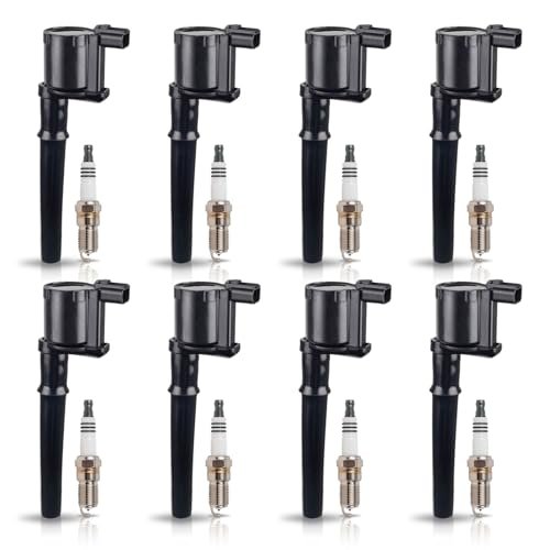 ENA Ignition Coils Pack & Platinum Spark Plug Set...