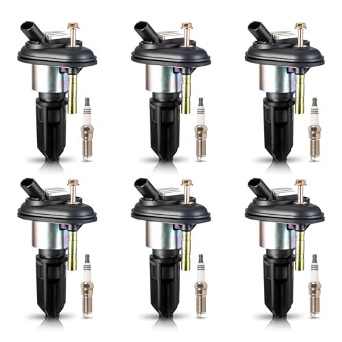 Set of 6 Ignition Coil Pack and Spark Plugs Iridium...