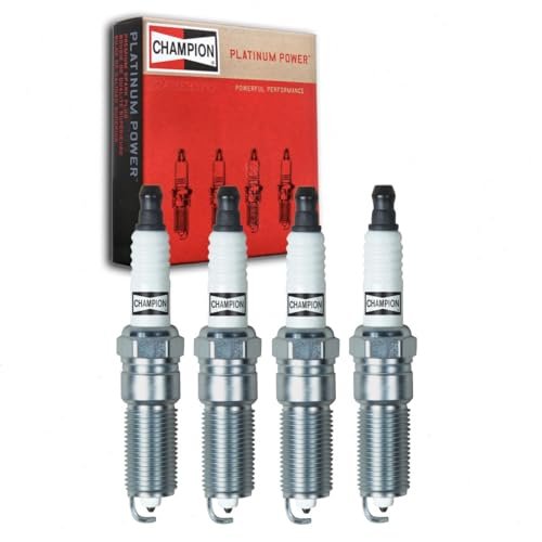 4 pc Champion Platinum Spark Plugs compatible with...