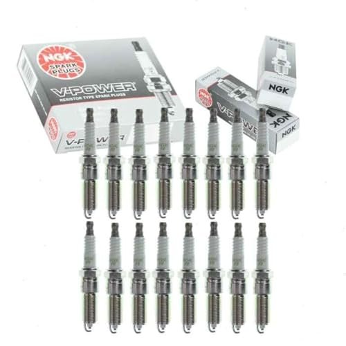 16 pc NGK V-Power Spark Plugs compatible with Dodge Ram...