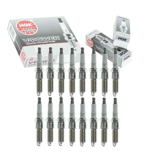 16 pc NGK V-Power Spark Plugs compatible with Dodge Ram...