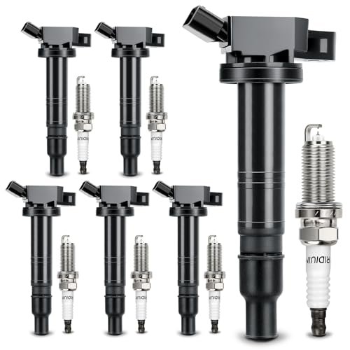 UF495 Ignition Coil & 6176 Double Iridium Spark Plug for...