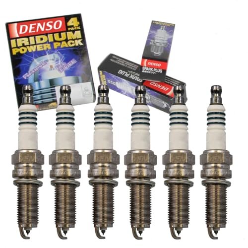 6 pc DENSO Iridium Power Spark Plugs compatible with...