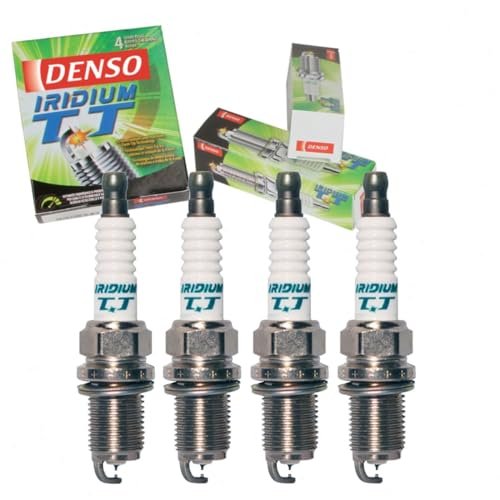 4 pc DENSO Iridium TT Spark Plugs compatible with Honda...