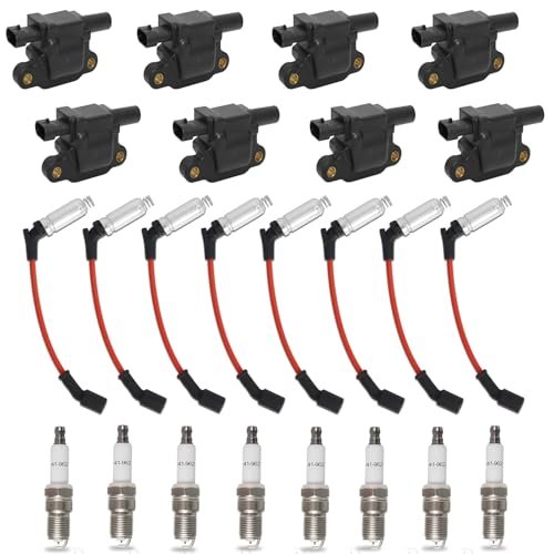 UF413 Ignition Coil 41962 Spark Plug and 48322R Wires Set...
