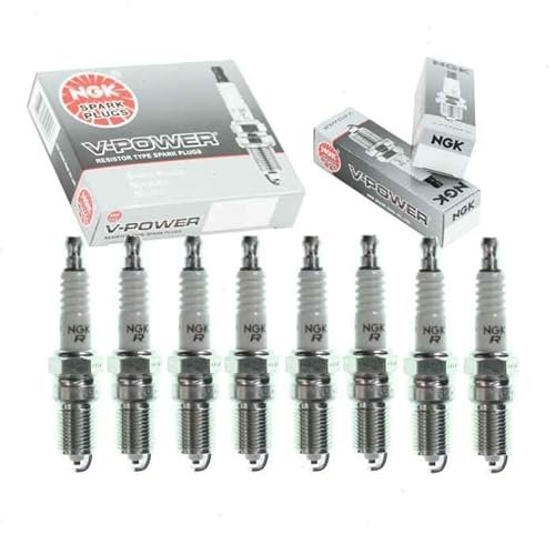8 pc NGK V-Power Spark Plugs compatible with Ford F-150...