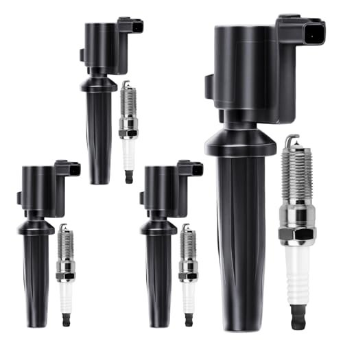 UF621 Ignition Coils Pack & Iridium Spark Plugs Compatible...