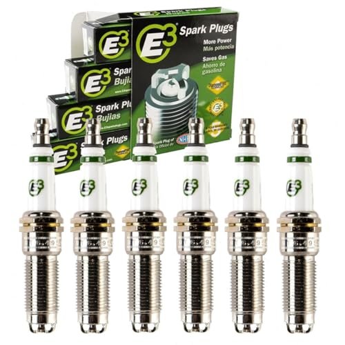 6 pc E3 Spark Plugs compatible with Chevrolet Camaro 3.6L...