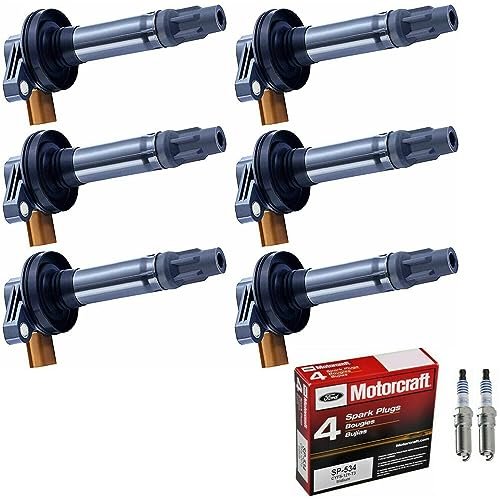 MCK 6pcs Ignition Coil Pack And Motorcraft Iridium Spark...