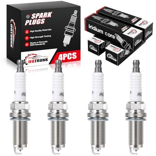 Iridium Spark Plugs 4 Pack Compatible with Nissan Altima...
