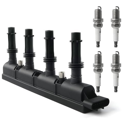 Ignition Coil Pack & Iridium Spark Plugs Compatible with...