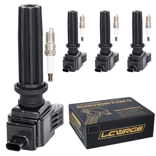 Set of 4 Ignition Coil Pack and Iridium Spark Plugs...