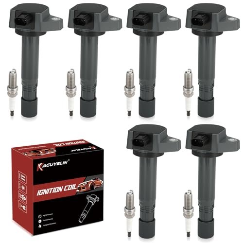 UF624 Ignition Coil Pack and Iridium Spark Plugs Set of...