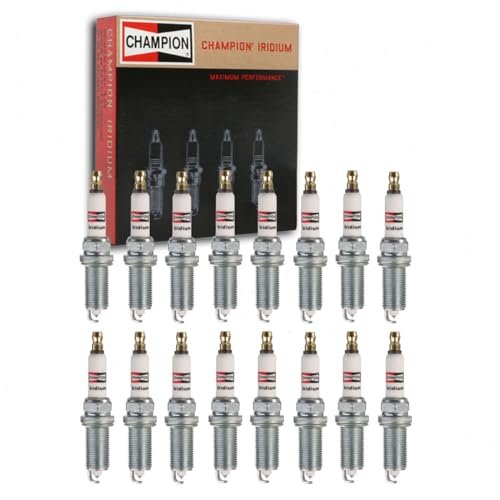 16 pc Champion Iridium Spark Plugs compatible with Jeep...