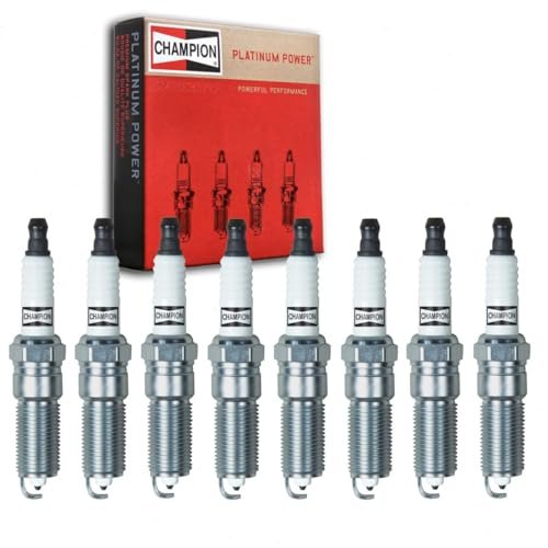 8 pc Champion Platinum Spark Plugs compatible with Ford...
