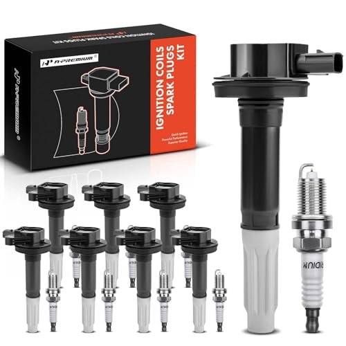 A-Premium Ignition Coils and Spark Plugs Kits Compatible...