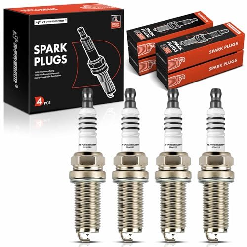 A-Premium Iridium Platinum Spark Plugs (Pack of 4)...
