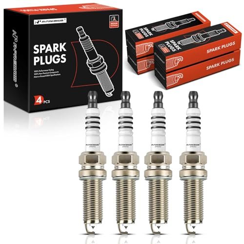 A-Premium Double Iridium Spark Plugs Compatible with Nissan...
