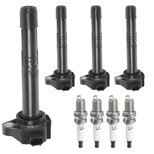 Ignition Coil Pack and Spark Plugs Kit fit for L4...