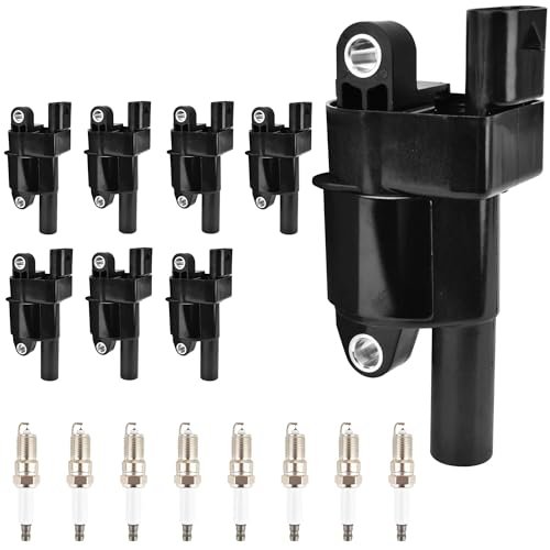 HYR Set of 8 Ignition Coil Pack and Iridium Spark...