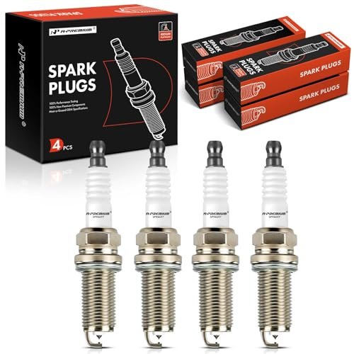 A-Premium Iridium Platinum Spark Plugs Compatible with...