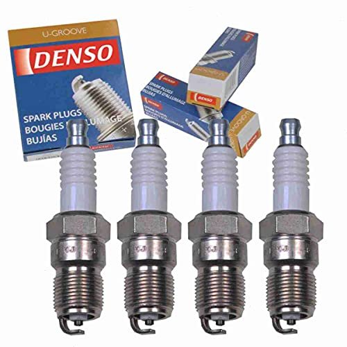 4 pc DENSO Standard U-Groove Spark Plugs compatible with...