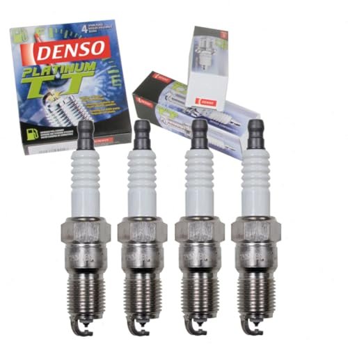 4 pc DENSO Platinum TT Spark Plugs compatible with Ford...