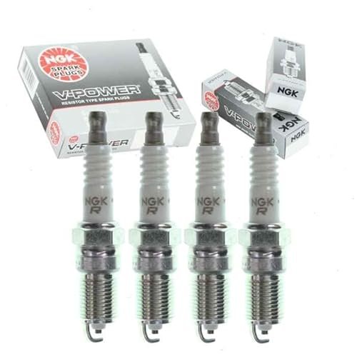 4 pc NGK V-Power Spark Plugs compatible with Ford Ranger...