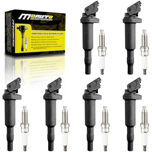 MOAUTO Set of 6 Ignition Coils Pack UF522 & 6...