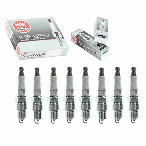 8 pc NGK V-Power Spark Plugs compatible with Ford Mustang...