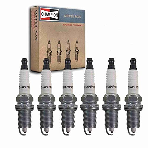 6 pc Champion Copper Plus Spark Plugs compatible with...
