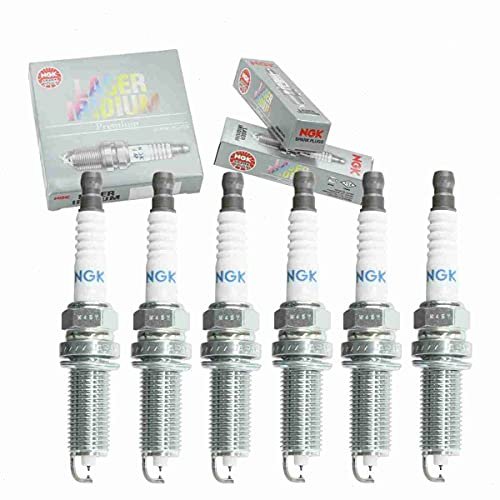 6 pc NGK Laser Iridium Spark Plugs compatible with Nissan...