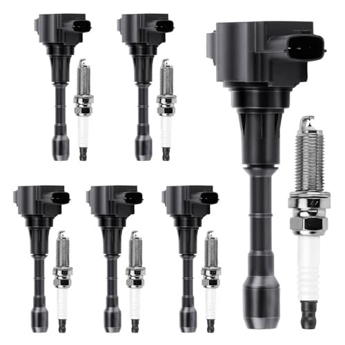 Ignition Coil Pack and Iridium Spark Plugs Set of 6...