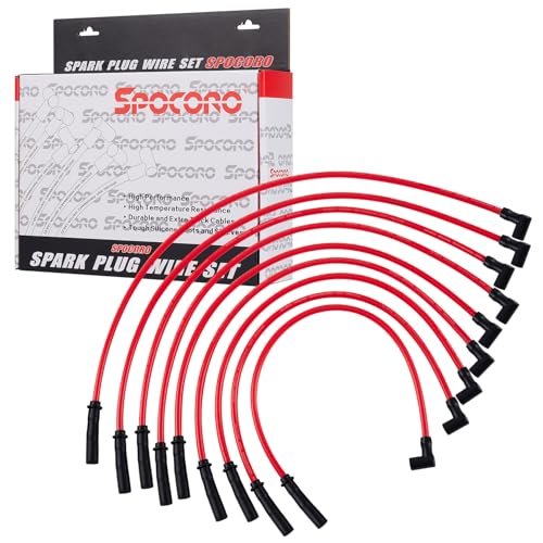 Spocoro 10.5mm High Performance Spark Plug Wires Set Set...