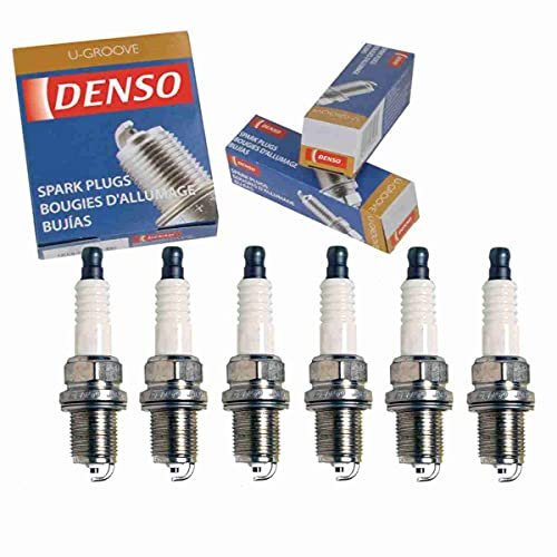 6 pc DENSO Standard U-Groove Spark Plugs compatible with...