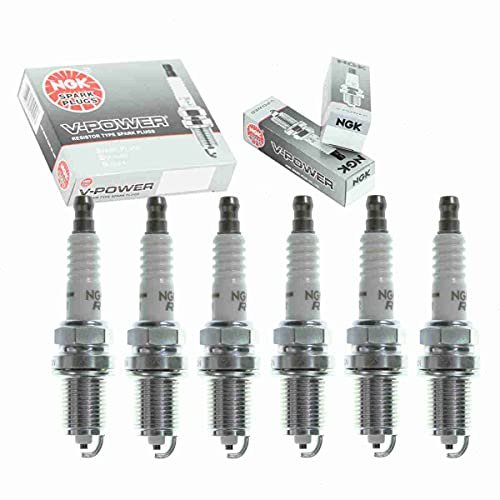 6 pc NGK V-Power Spark Plugs compatible with Dodge Dakota...