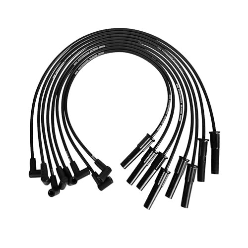 RLP Silicone Spark Plug Wires Set 8.0mm Black Replacement...